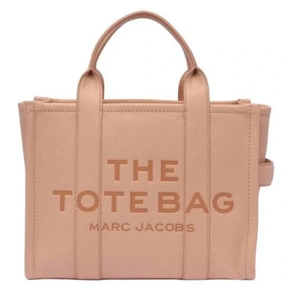 Marc Jacobs Rose Pink Medium Leather Tote Bag NEW! - Picture 2 of 14